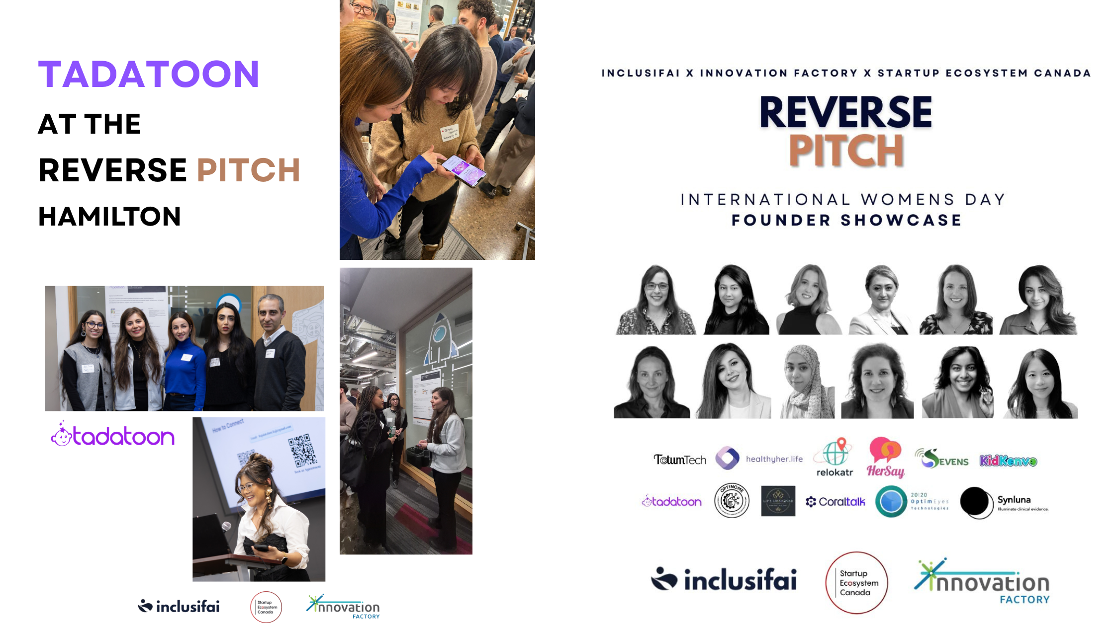 Tadatoon at the Reverse Pitch Event in Hamilton